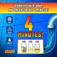thumbnail image 5 of FlexiSnake Drain Weasel Pro Strength Drain Clog Remover Gel, 64 fl oz, 5 of 8