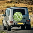 thumbnail image 3 of Fotbe Green Various Lemons Spare Tire Cover Thickening Universal Fit for Jeep, Trailer, RV, SUV, Truck, Tough Tire Wheel Soft Cover-14 inch, 3 of 8
