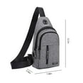 thumbnail image 3 of Vikakiooze homes and Gardens Waterproof Strap Bag Crossbody Backpack With USB Hole With Headphone Hole Strap Backpack Hiking Backpack Multipurpose Crossbody Chest Bag, 3 of 8