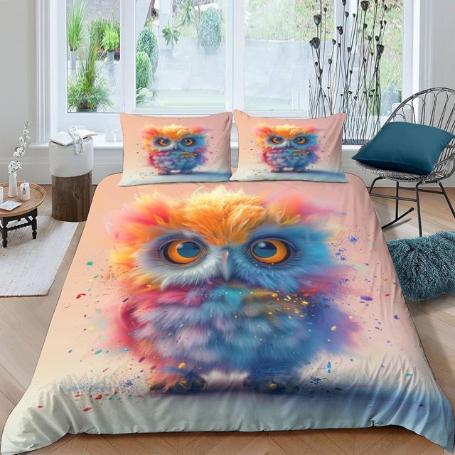 Printedcolor Juego de Cama Fundas de edredón Funda nórdica Funda nórdica 3 piezas con