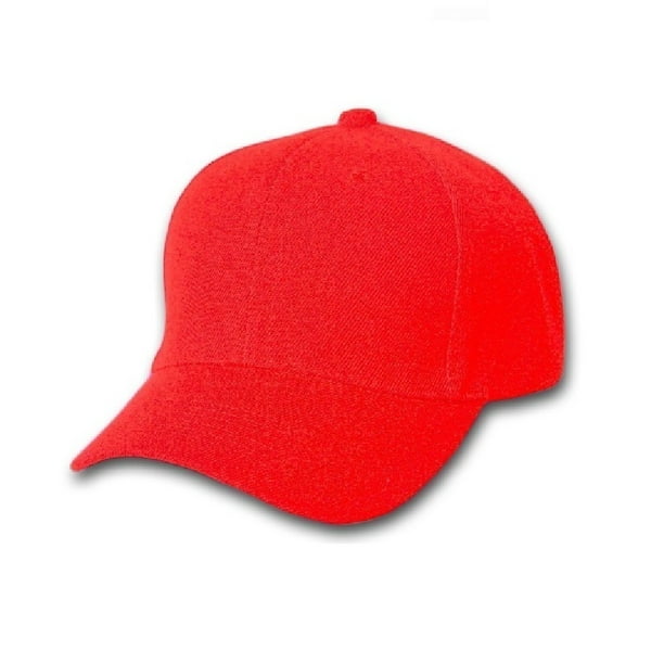 Plain Baseball Cap - Blank Hat with Solid Color and Adjustable ...