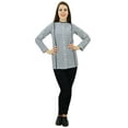 thumbnail image 2 of Phagun Women Wear Stripe Print Button Down Long Sleeve Top Shirt Cotton Clothing, 2 of 7