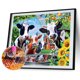 thumbnail image 2 of Kits de pintura de diamante 5D DIY gato/ganado taladro redondo completo pared decoración del hogar Likrtyny Arte deco, 2 of 9