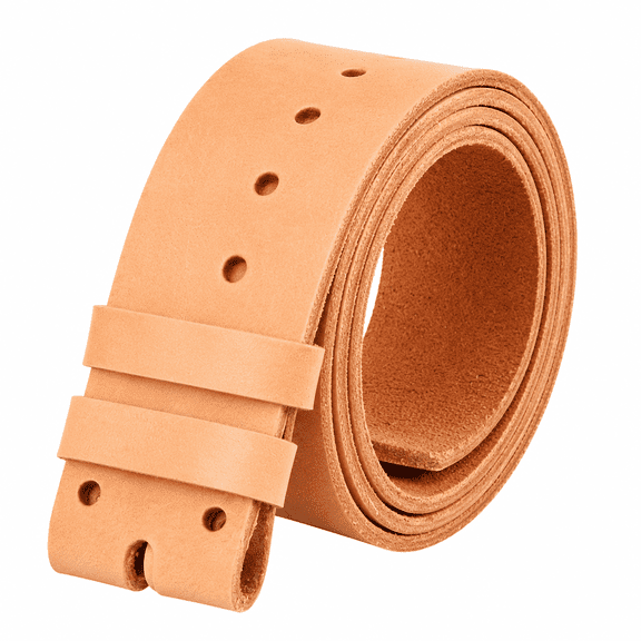 Men's Top Grain Leather Replacement Belt Strap, 1.46" Wide Buckleless Strap with Installation Kit, Fits Waist 35-45 in
