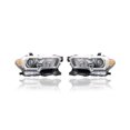 thumbnail image 1 of Headlight Assembly - Compatible/Replacement for '16-17 Toyota Tacoma SR5 - Halogen With Fog Lamp & Halogen Daytime Running Light - Pair, Left Driver + Right Passenger Set - 8111004260, 8115004260, 1 of 2