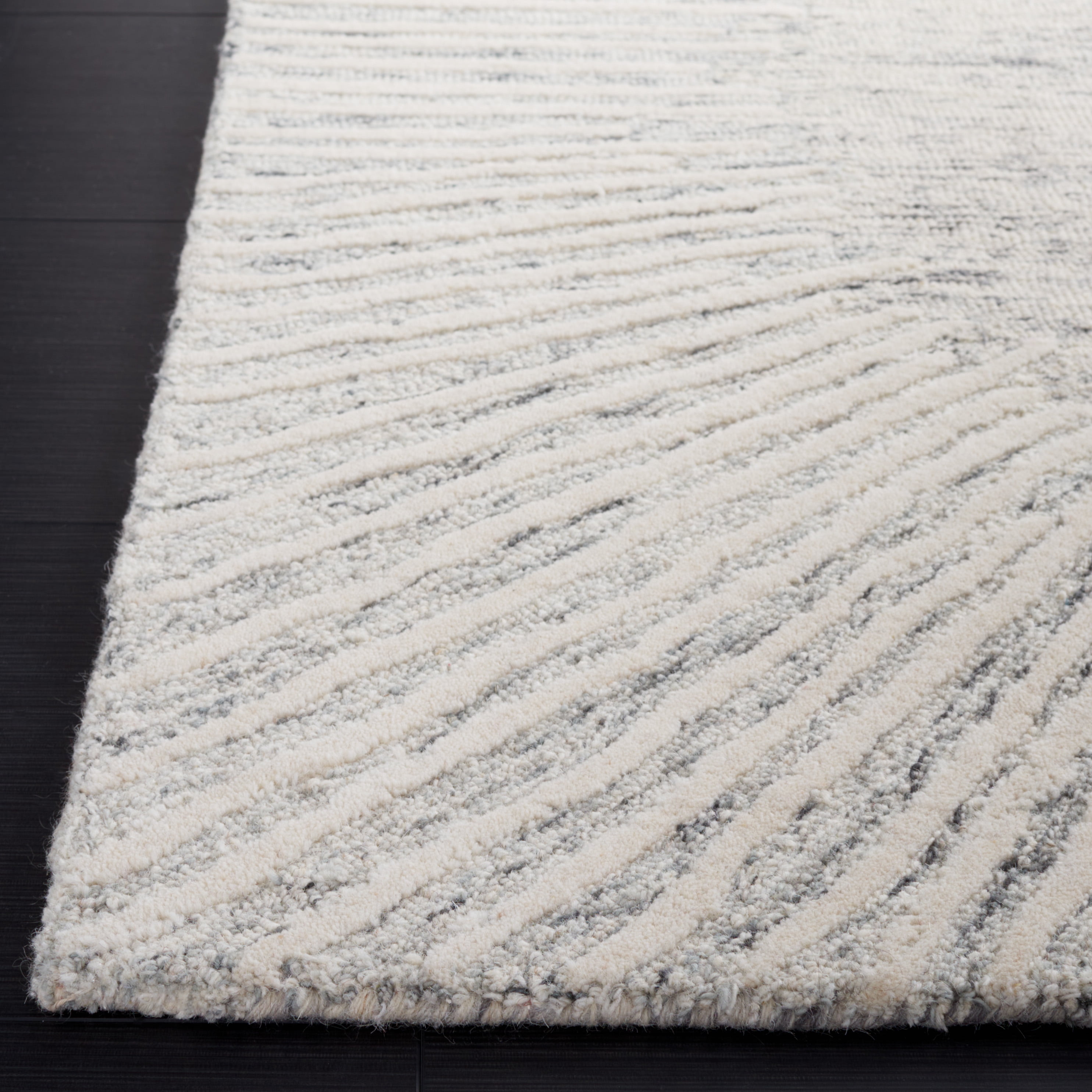 SAFAVIEH Abstract Frieda Radiate Runner Rug, Gray/Ivory, 2'3" x 8'