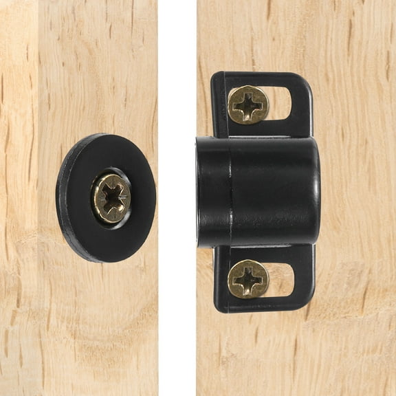 Magnetic Cabinet Door Catch [4pcs] - Magnets for Closure Use in Kitchen and Bathroom - [Black - 1.4 IN]