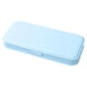 thumbnail image 2 of Fiudx Estuche Organizador de Lápices, Plástico Resistente, Tapa a Presión, Multiusos para Oficina, Papelería Escolar, Diseño Compacto y Portátil, Colores Azul, Blanco y Gris., 2 of 3