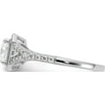 thumbnail image 3 of Sterling Silver Shimmer Rhodium-Plated Cz 41 Stone Open Back Ringsize 7 - Jbsp, 3 of 5