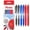 Black, Blue, Red, variant on Pentel Energel X BL107 Retractable Gel Rollerball Pens - 0.7mm Nib - Brown - Gift Box of 6