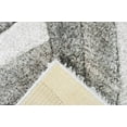 thumbnail image 7 of Modern Shaggy Rug Hand Carved Thick Soft Geometric Abstract Carpet Vibrant Colors for Living Room Bedroom Office Design 6483 (Grey, 3'9"x5'3"), 7 of 7