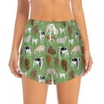 thumbnail image 4 of Lsque Cows And Calves Printed Women's Running Shorts with Liner Pockets,Elastic Quick Dry Workout Athletic Gym Yoga Shorts,Womens High Waist Shorts-Small, 4 of 9