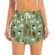 thumbnail image 2 of Balery Cows And Calves Pantalones cortos deportivos para mujer con forro y dos bolsillos, elásticos, para entrenamiento, gimnasio, yoga-X-Large, 2 of 7