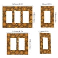 thumbnail image 2 of Yayeee Rocker Switch Wall Plate 1-Gang 4.6"x2.9" Home Decorative Outlet Cover, Retro Orange Flowers, 2 of 6