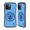 Blue Obsidian Mono, variant on Head Case Designs Officially Licensed Manchester City Man City FC Badge Blue Obsidian Mono Hybrid Case Compatible with Apple iPhone 15 Pro Max