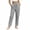 Gray, variant on Women's Pants, Fashion Casual High Waist Cotton Linen Loose Double Pocket Pants, Relaxed Fit Straight Leg Trousers, Comfy Daily Summer Bottoms for Women
