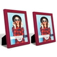 thumbnail image 2 of Woodgrain 8 in. x 10 in. Cherry Red Picture Frame (Set of 2), 2 of 8