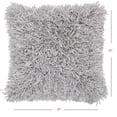 thumbnail image 3 of HomeRoots 386433 Coussin en Peluche Gris, 3 of 3
