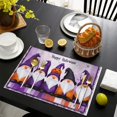 thumbnail image 2 of Happy Halloween Evil Pumpkin Gnomes Short Table Mats Set of 4 Farmhouse Spooky Halloween Place Mat Durable No Slip Dining Table Mats for Party Kitchen Dining Decoration, 2 of 6