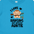 thumbnail image 4 of Inktastic Monkey I Love Hanging out with My Auntie Boys or Girls Baby T-Shirt, 4 of 5