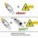 thumbnail image 3 of 10-pack G4 2W LED Bulbs - Replaces 20W Halogen - Warm White 3000K - 200lm - 12V AC/DC G4 - Dimmable, 3 of 5