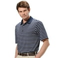 thumbnail image 1 of Monterey Club Men's 3 Merch Stripe Jersey Golf Polo Shirt #1647, 1 of 2