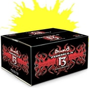 Diablo Formula 13 Paintballs, 2-Tone Shell w/ Yellow Fill - 2,000 Count