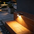 thumbnail image 5 of LiUMX Solar Powered Outdoor Step Light, Black Plastic Mini Wall Lamp with Auto Light Sensor, Waterproof Drill-Free Mount for Courtyards, Balconies, Patios, 5 of 6