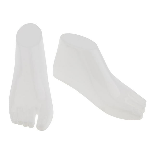 Par premium de 7 "Modelo de pie de maniquí para niños Blanco