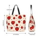 thumbnail image 5 of Balery Red Ladybug Bolsa Tote Estilo Estético con Cremalleras, Bolsa de Hombro, Bolsa de Compras Grande y Plegable, 5 of 8