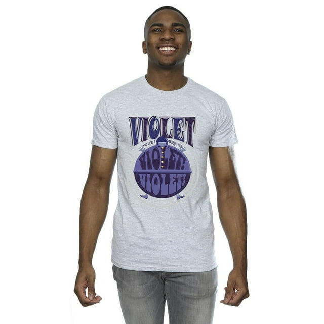 Willy Wonka T-Shirt Violet pour Hommes