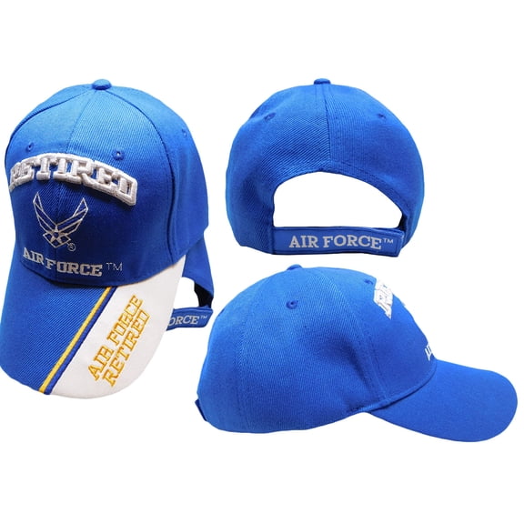 U.S. Air Force USAF Retired Wings Royal Blue Embroidered Cap Hat CAP594