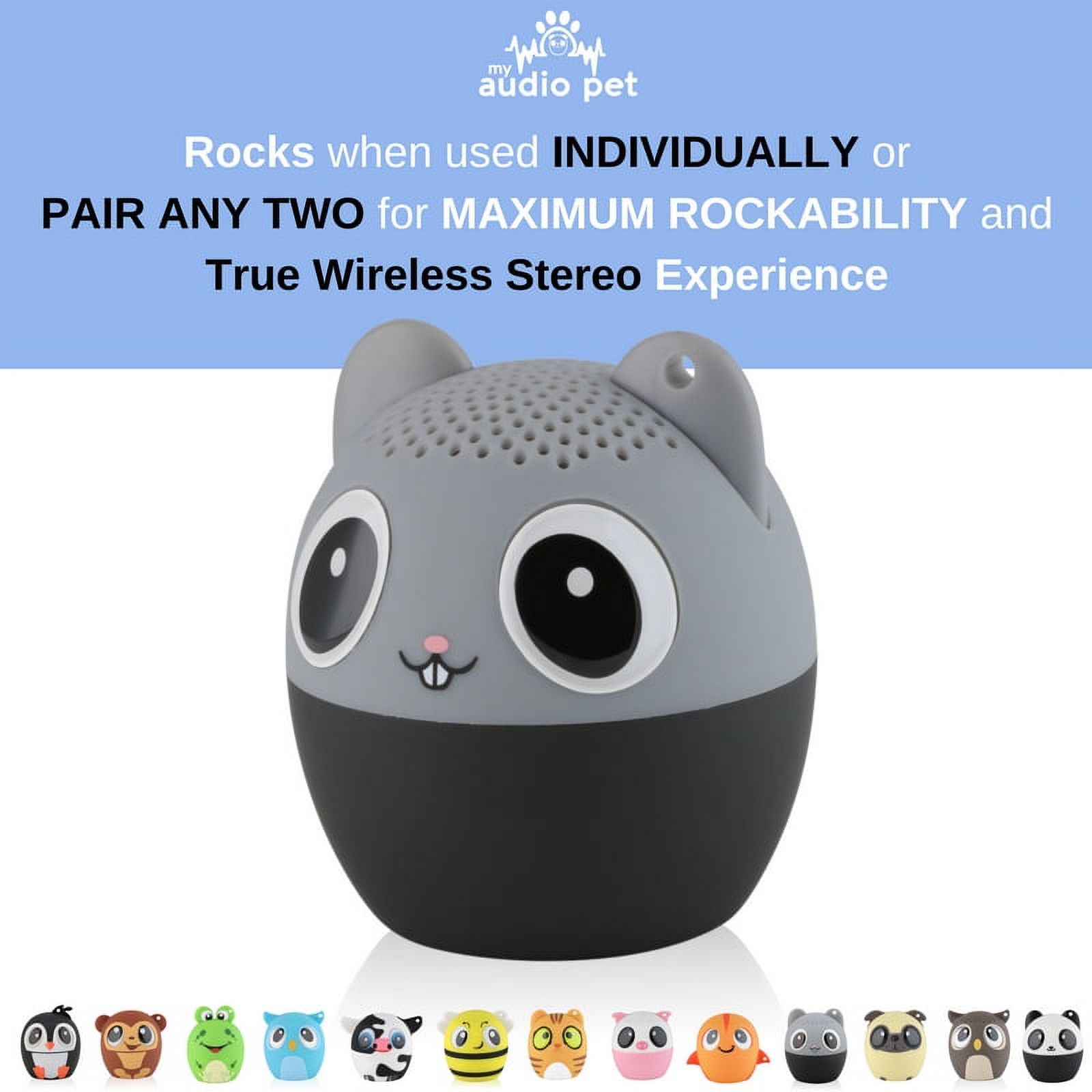 My Audio Pet (TWS) Mini Bluetooth Animal Wireless Speaker with TRUE WIRELESS STEREO TECHNOLOGY _ Pair with another TWS Pet for Powerful Rich Room-filling Sound _ (Mega Mouse) - image 5 of 6