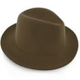 thumbnail image 4 of Walrus Hats Journey Brown Wool Felt Fedora Hat Crushable & Packable, 100% Australian Wool Felt, Travel Hat with Decorative Band & Walrus Pin, 4 of 4