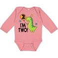 thumbnail image 3 of Inktastic 2nd Birthday Dinosaur 2 Year Old Boy Boys or Girls Long Sleeve Baby Bodysuit, 3 of 5