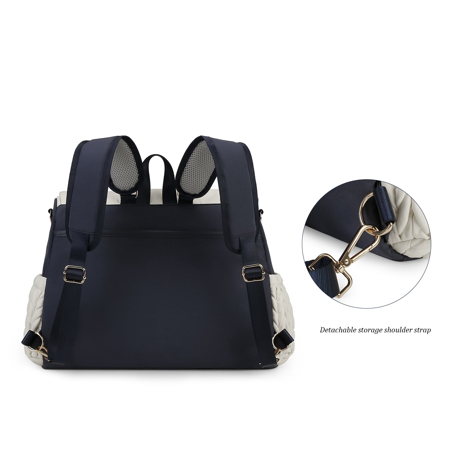Sunyuer Convertible Diaper Bag Backpack, Waterproof Stylish Nappy Changing Bag, Travel Mummy Bag with Changing Pad & Shoulder Strap