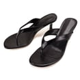 thumbnail image 2 of Women Kitten Heels Sandals: Heeled Flip Flop | 2026 Fashion Heel Sandals, Square Toe Thong Sandal for Daily Wear & Dressy Casual 35, 2 of 5