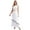 White, variant on Women Greek Toga Roman Hero Queen Tunic One Shoulder Ruffles Maxi Gown Dress Lavender 4XL
