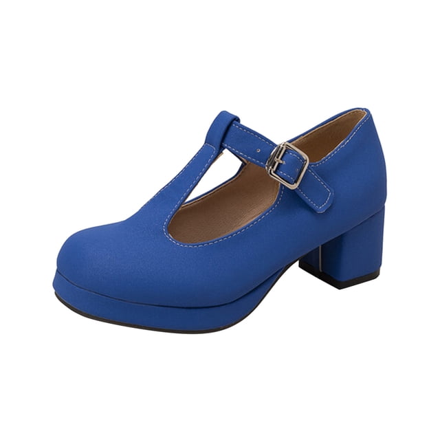 B91xZ Chaussures pour Femmes Bout Rond à Enfiler Chaussures Plates pour Femme Talon Bas Confort Doux, Bleu 8