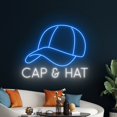 thumbnail image 5 of Handmadetneonsign Cap Neon Sign, Cap Wall Art Decor, Hat Wall Decor, Hat Neon Light, Neon Wall Light, 5 of 5