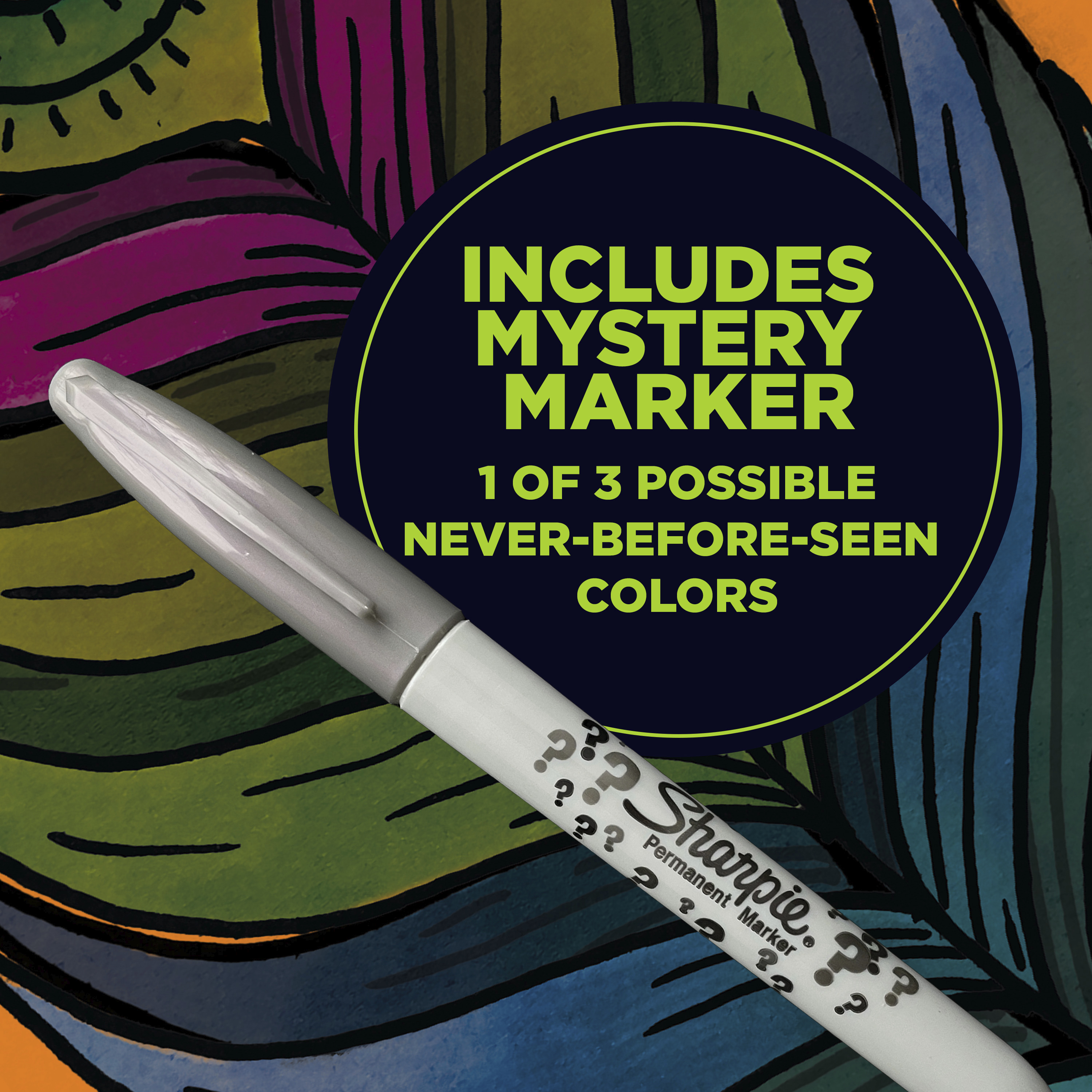 Sharpie Permanent Markers, Limited Edition, Assorted Colors Plus 1 Mystery Marker, 60 Count - image 3 of 9