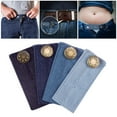 thumbnail image 2 of 4 Pcs Elastic Waist Extenders,Adjustable Waistband Expanders for Men And Women,Jeans Pants Button Extender Set (4 Colors), 2 of 8