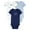 Blue/Ivory, variant on Carter's Child of Mine Baby Bodysuit, 3-Pack, Sizes Preemie-18 Months