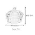thumbnail image 2 of OULII Multipurpose Candy Storage Clear Sugar Bowl with Lid Transparent 1Set, 2 of 8