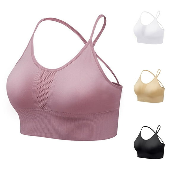 Darzheoy Bras for Women No Underwire Traceless Sports Bra With A Beautiful Back Yoga Sleep Fitness Style Underwear Bra Push-Up Bra L