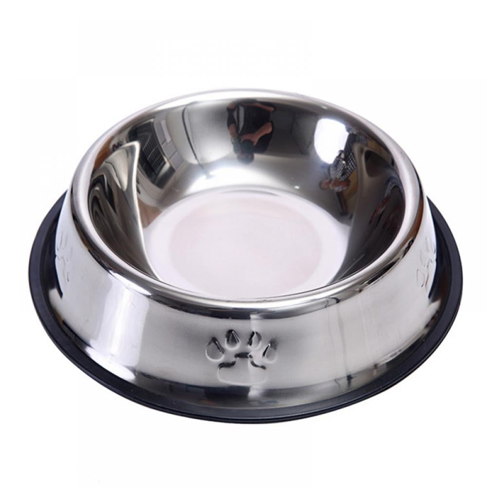 Sonoup 2 Pack Small Dog Bowls.Stainless Steel Dog Food Water Bowls.The Puppy Feeder Food Bowl.Dog Dish.No Spill,Non-Slip Metal Pet W