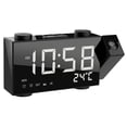 thumbnail image 4 of , Usb Powers Inch Fm Radio Thermometer Clock 180rotary 4 Adjustment 3 Band Usb 3 Time Knob Adjust Band 180rotary Knob Adjust 6 Inch Fm Time Dual Alarm Black white light, 4 of 7