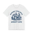 thumbnail image 3 of Support Your Local Street Cats Raccoon Shirt, Raccoon Unisex Graphic Tee, 3 of 4