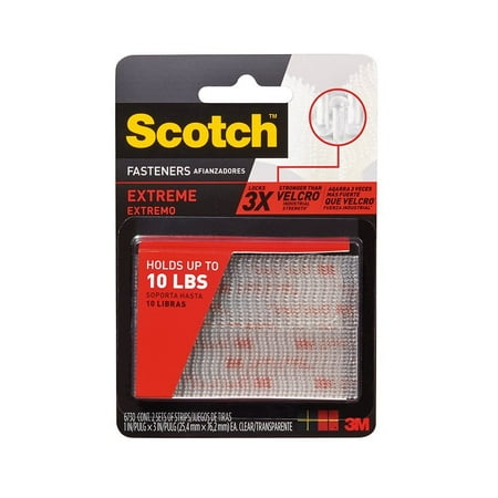 Reclosable Fasteners, Clear, 1 x 3-Inches, 2 Sets (RF9730), New Each RF7170X feet Fasteners Black Fastener 2Pack Excellent tape 3Pack 50.., By Scotch Ship from