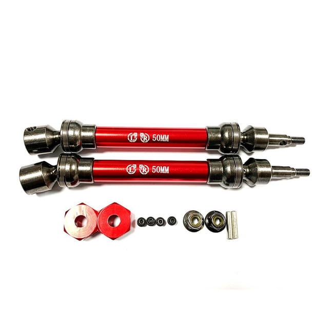 Adaptador de pieza de actualización RC Bewildely RCGOFOLLOW montaje hexagonal de rueda fuerte de acero rojo